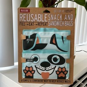 Zip top reusable snack & sandwich bags